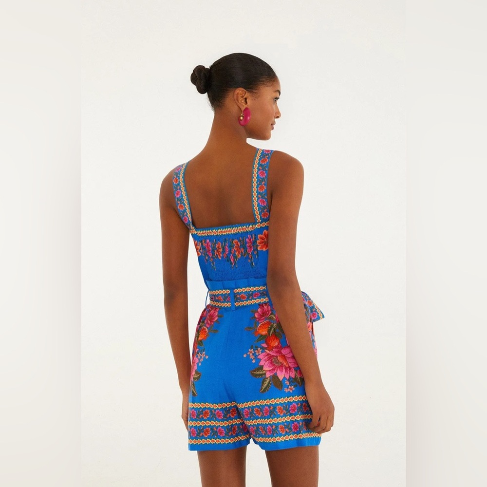 NWT Farm Rio Summer Fruit Scarf Romper - Picture 5 of 11
